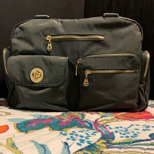 Bag falling Gold International Venice Laptop Shoulder Bag in Charcoal